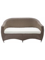 TEXAS 3 seater sofa 158x78 in synthetic wicker for outdoor garden and terraces