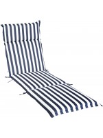 ANCORA 58x196 cushion for sunbed in fabric with ruffles for outdoor use