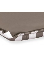 SABBIA seat cushion with 38x38 ruffles in fabric for outdoor use