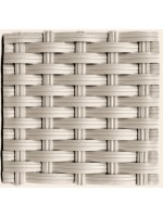 RHODES square coffee table in wicker weaving synthetic wall tile for outdoors
