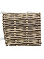 BALUAN armchair in synthetic wicker with cushions included for outdoor garden and terraces or indoors