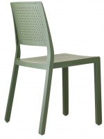 EMI technopolymer chair color choice stackable for interior or exterior