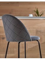 TODAY en gris structure de tabouret de velours noir métal maison design bar design meubles