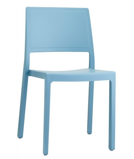 KATE Chaise en technopolymère au choix de couleur empilable pour l'intérieur ou l'extérieur