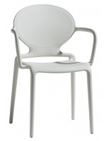 GIO in technopolymer stackable armchair in different colours for garden terrace kitchen bar
