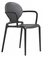 GIO in technopolymer stackable armchair in different colours for garden terrace kitchen bar