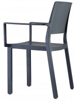 KATE scelta colore sedia con braccioli in tecnopolimero impilabile per interno o esterno casa bar ristoranti