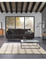 DORA Set mit 2 Couchtischen in echtem Frost- und Black Metal-Industriedesign