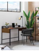 RHAMONA graue oder dunkelgraue Metallstruktur Sessel Design Living Home Studio Vertrag