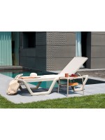 VELA stackable sunlounger of design in various colors for seaside resorts poolside beaches