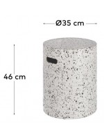 CEM stool or table in concrete resistant for gardens and terraces