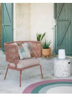 CEM tabouret ou table en béton résistant pour les jardins et les terrasses