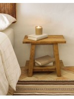 BALUAN aus recyceltem massivem Teakholzhocker oder Couchtisch oder Nachttisch