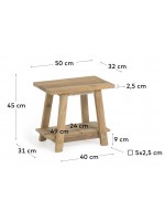 BALUAN in recycled solid teak wood stool or coffee table or bedside table