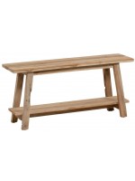 BADGER bench 100 cm in solid recycled teak wood