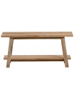 BADGER bench 100 cm in solid recycled teak wood