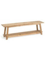 SABA bench 150 cm in solid recycled teak wood