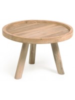 BROTHER coffee table in solid teak wood for outdoor or indoor