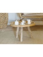 BROTHER table basse en bois de teck massif pour extérieur ou intérieur