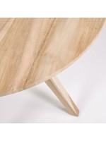 ABRUKA table en bois de teck massif pour intérieur ou extérieur