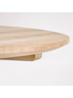 ABRUKA mesa de madera maciza de teca para interior o exterior