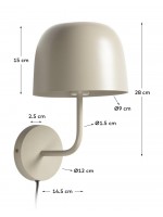 CAROLA  applique lamp in metal