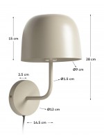 CAROLA  applique lamp in metal