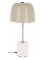 CAROLA lampada da tavolo in metallo beige design casa