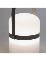 MENT Lampe de table grise ou moutarde avec éclairage LED intégré