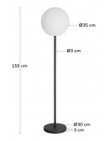 FILO lampada da terra con luce a LED integrata per interno o esterno