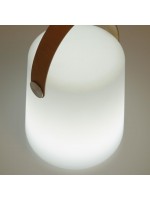 EDAR Lampe de table avec poignée avec éclairage LED intégré pour intérieur ou extérieur