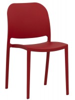 DECA choice color Stackable chair in polypropylene for frozen yogurt bar hotel restaurant chalet exterior