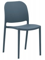 DECA choice color stackable chair in polypropylene for bar hotel restaurant chalet exterior