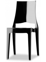GLENDA scelta colore in policarbonato sedia casa soggiorno cucina bar arredamento design contract forniture