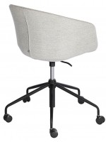 BLUES light or dark gray desk chair for home or office in fabric chair with armrests