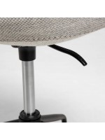 BLUES chaise de bureau gris clair ou foncé pour la maison ou le bureau en chaise en tissu avec accoudoirs