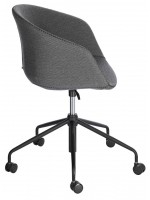 BLUES grigio chiaro o scuro poltrona da scrivania per casa o ufficio in tessuto sedia con ruote e braccioli