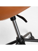 ACLED poltrona da scrivania per casa o ufficio in ecopelle sedia con ruote e braccioli