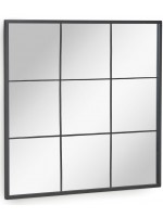 CANDEM miroir carré dans la conception de la maison en métal noir