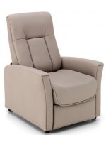 PASADENA fauteuil relax à inclinaison manuelle en éco-cuir ou microfibre