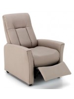 PASADENA fauteuil relax à inclinaison manuelle en éco-cuir ou microfibre
