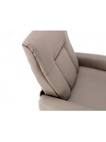 PASADENA in eco-leather or microfibre manual reclining relax chair