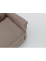 PASADENA en cuero ecológico o microfibra sillón relax reclinable manual