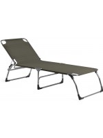 NOEMI in aluminum and color choice in texfil folding sun lounger for home or contract use