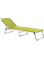 CASTLE A in aluminum and color choice in texfil folding sun lounger for home or contract use