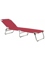 CASTLE A in alluminio e scelta colore in texfil lettino prendisole pieghevole da esterno casa o contract