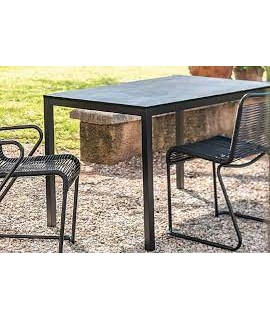 RAMEL in different sizes fixed table in aluminum for garden terraces residence hotel bar restaurant chalets