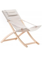 AVERNA folding deckchair outdoor armchair with home or contract headrest