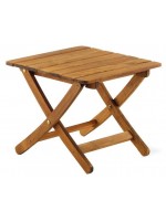 AVERNA outdoor folding stool in walnut-stained beech wood garden and tarrazzo and contract