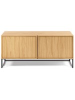 TANAaus natürlichem Eichenholz Sideboard TV-Schrank 2 Türen Lagerschrank